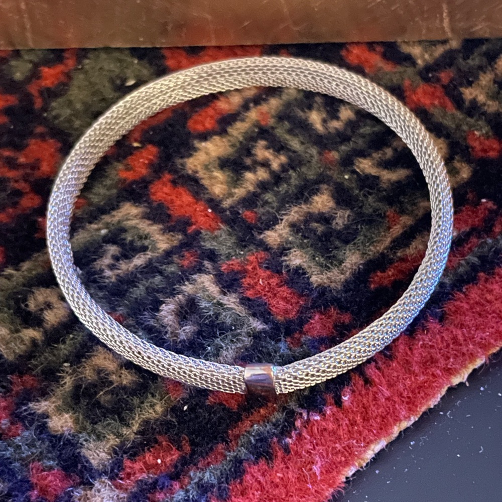 Silver tone bracelet